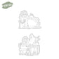 Old Lady And Pet Cat Relax Life Cutting Dies Set YX1087-D