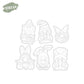 Happy Easter Rabbits Gnome Cutting Dies And Stamp Set YX1003-S+D
