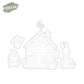 Cute Easter Rabbits And Cottage Cutting Dies Set YX897-D