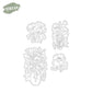 Spring Blooming Flowers In Vase Home Decor Cutting Dies And Stamp Set YX1156-S+D
