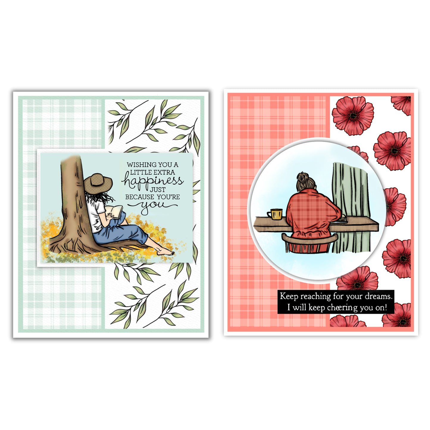 Women Holiday Home Life Cutting Dies And Stamp Set YX372-S+D