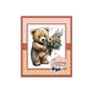 Cute Doll Bear Rabbit And Blooming Flowers Cutting Dies And Stamp Set YX1186-S+D