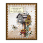 Letters And Mailbox With Sunflowers Decor Cutting Dies And Stamp Set YX1202-S+D