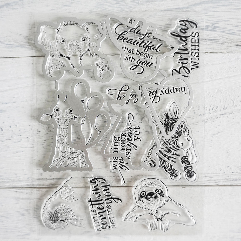 Cute Nature Forest Animals Zoo Clear Stamp YX542-S