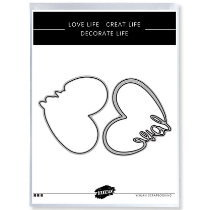 Love Valentine's Day Series Love Hearts And Arrows Rainbow Metal Cutting Dies Set YX908,YX909,YX910,YX911,YX912