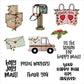 Love Post Mail And Truck Cutting Dies And Stamp Set YX325-S+D