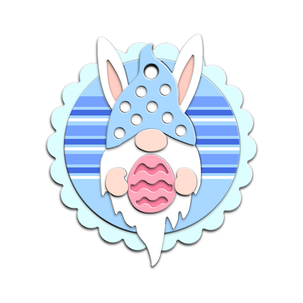 Cute Easter Rabbits Egg Gnome Metal Cutting Dies Set YX1168