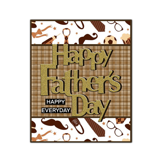 Happy Father's Day Metal Cutting Dies Set YX1163