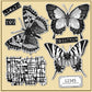 Beautiful Nature Butterflies Clear Stamp YX1107
