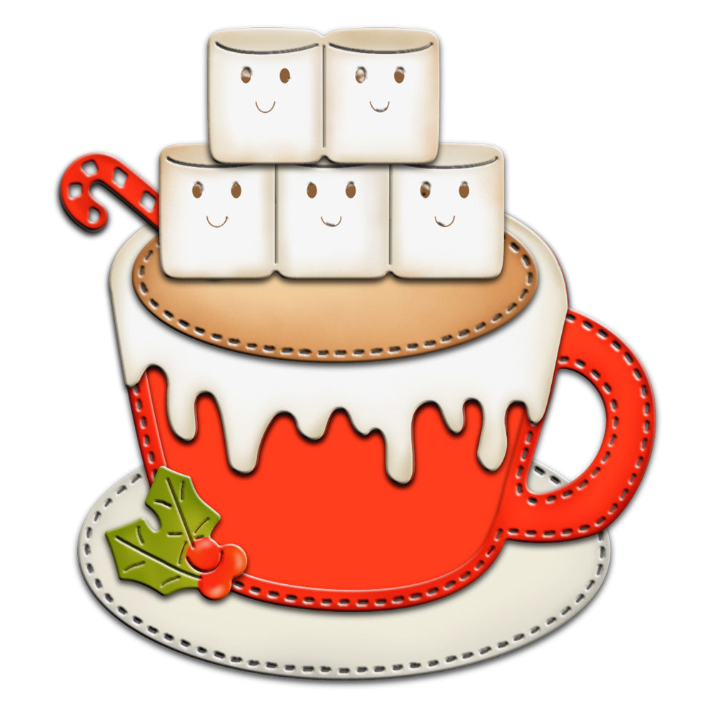 Christmas Series Candy And Coffee Mug Cutting Dies Set YX817