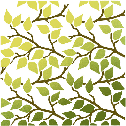 2pcs Spring Series Plant Leaves And Branches Plastic Stencils For Decor Scrapbooking Cards Background 20220817-88