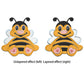 Cute Cartoon Baby Bees Cutting Dies Set YX834
