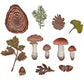 Autumn Series Leaves And Mushrooms Cutting Dies Set YX878