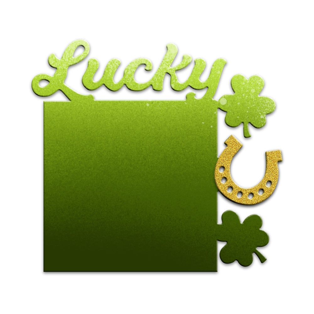 Lucky "U" And Clovers Metal Cutting Dies Set YX1057