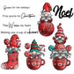 Christmas Stockings And Cups Gnome Cutting Dies Set YX865-D