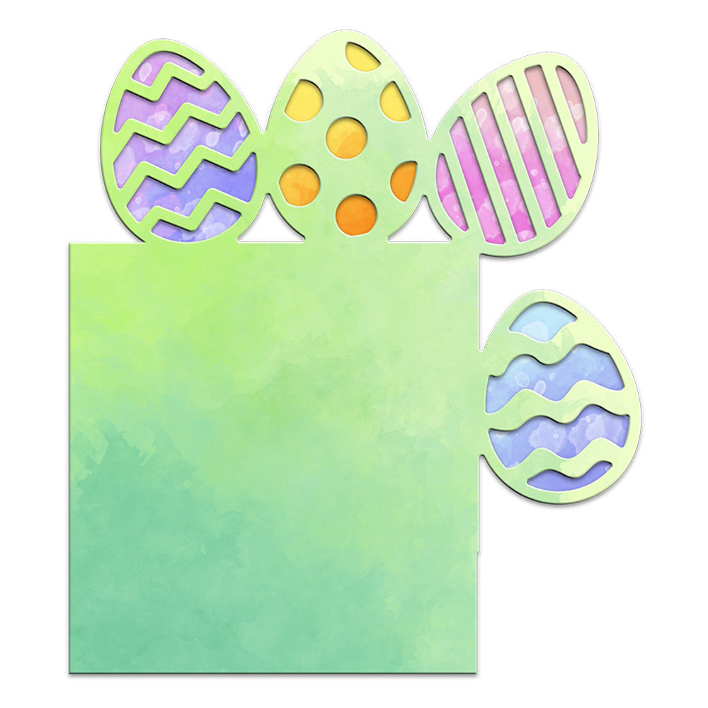 Hollow Colorful Easter Eggs Metal Cutting Dies Set YX992