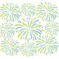 2PCs Beautiful Fireworks Background Stencil For Decor YX841
