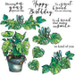 Spring Series Plants Leaves Cutting Dies And Stamp Set YX935-S+D