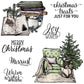 Merry Xmas Sofa & Books Christmas Tree Cutting Dies Set YX776-D