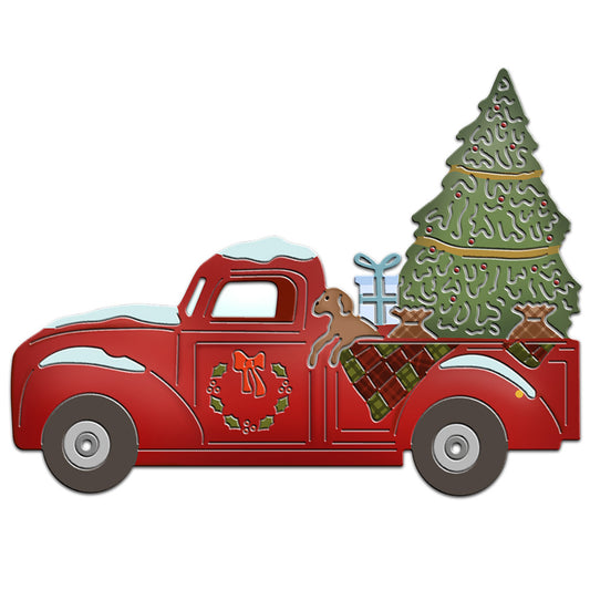 Christmas Tree And Truck Cutting Dies Set Xmas Decorations YX844