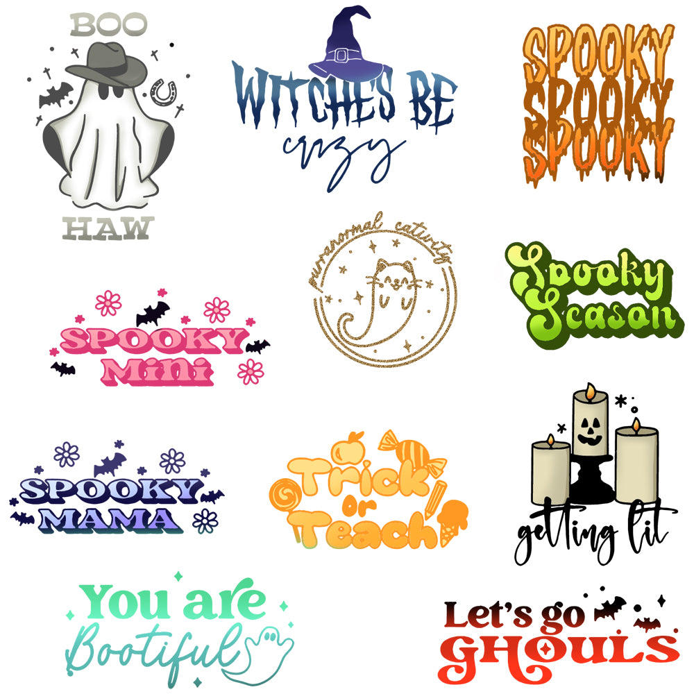 Halloween Series Witch Goast Spooky Clear Stamp YX736