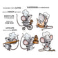 Cute Cake Pastry Chef Mouse Cutting Dies Set YX1142-D