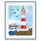 Large Size Lighthouse In The Seaside Metal Cutting Dies Set YX685