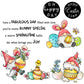 Colorful Easter Eggs And Cute Gnome Cutting Dies Set YX974-D
