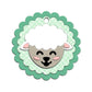 Cute Sheep Goat Round Shaker Metal Cutting Dies Set YX1171