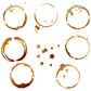 2PCs Circles And Drops Plastic Stencils For Decor YX1079