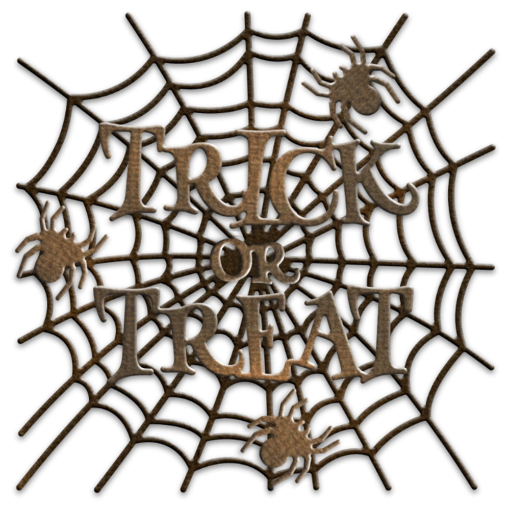 Spider Web Halloween Metal Cutting Dies Set Trick Treat YX766
