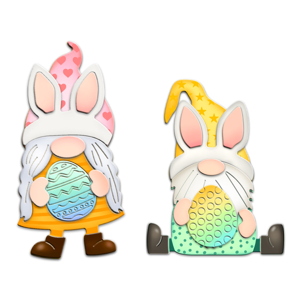 Cute Easter Rabbit Eggs Gnome Metal Cutting Dies Set YX1067,YX1068