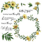 Spring Series Floral Flowers Wreath Cutting Dies And Stamp Set YX1154-S+D