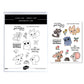 6 styles Cutting Dies And Stamp Set Kawaii Animals Farm And Forest