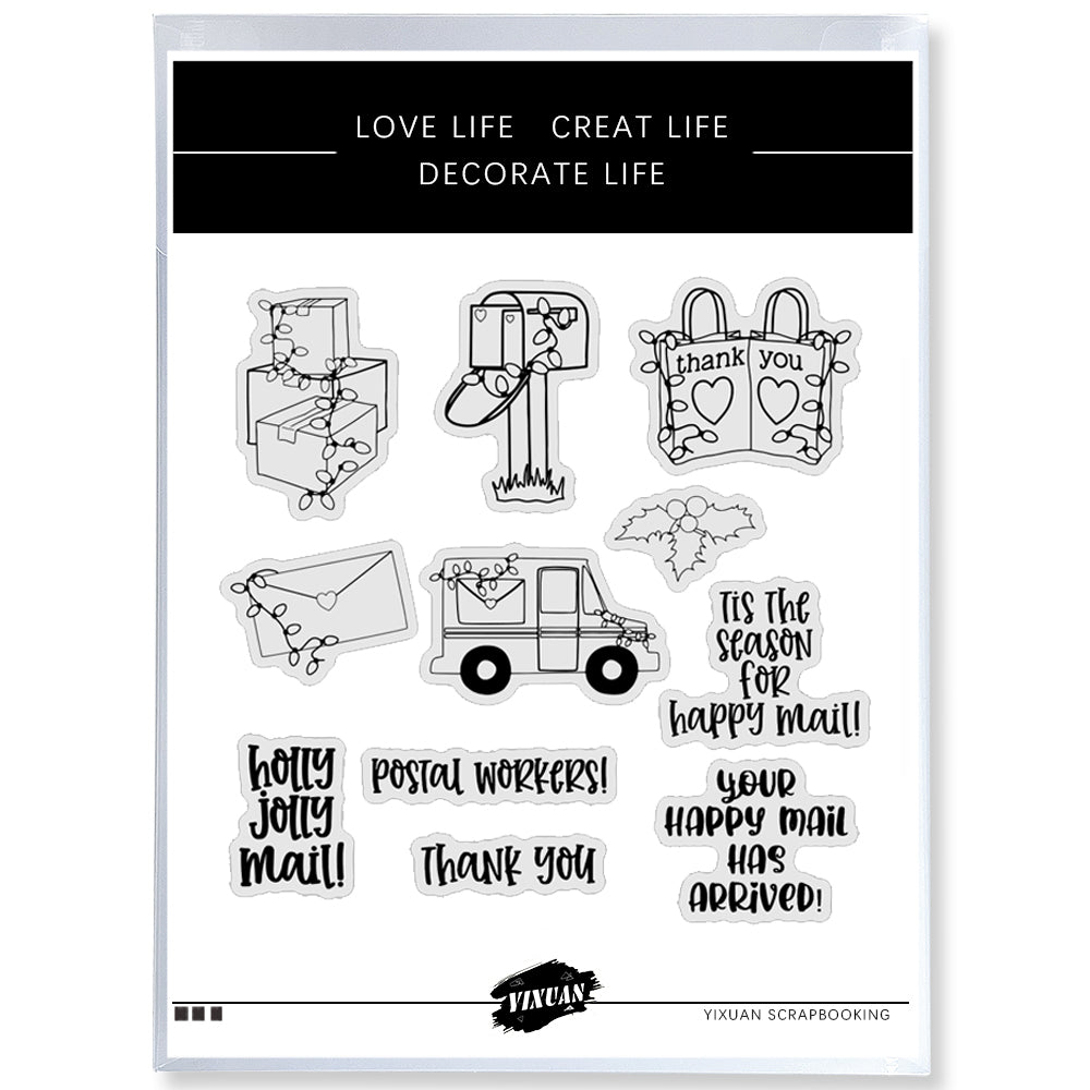 Love Post Mail And Truck Clear Stamp YX325-S
