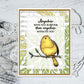Cute Fatty Sparrow Birds Cutting Dies And Stamp Set Autumn Winter Series YX675-S+D