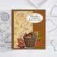 Halloween Pumpkin Clear Stamp Autumn Harvest Mushroom Chicken YX648-S