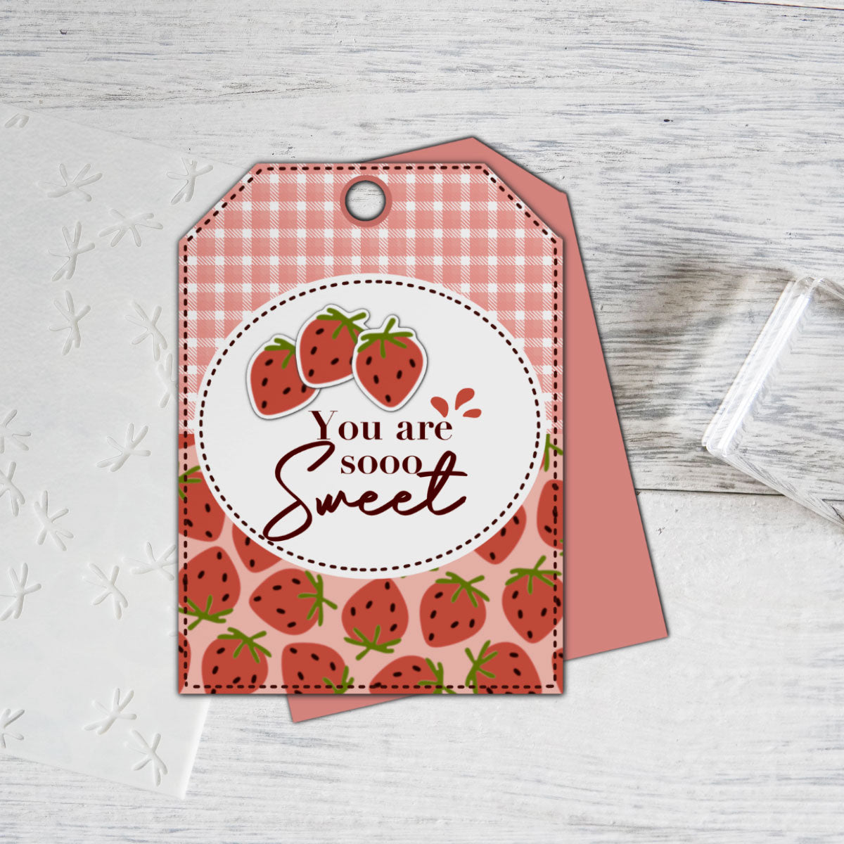 3PCs Background Sweet Strawberry Stencils For Decor YX880