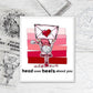 Cute Love Gnome And Hearts Clear Stamp For Valentine's Day YX900-S