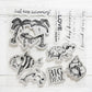 Summer Season Cute Marine Animals Clear Stamp YX549-S