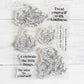 Blooming Flowers Floral Clear Stamp YX826-S