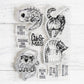 Funny Cats And Christmas Decoration Party Cutting Dies And Stamp Set YX856-S+D