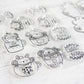 Cute Christmas Animals In Cup Cutting Dies Set YX864-D