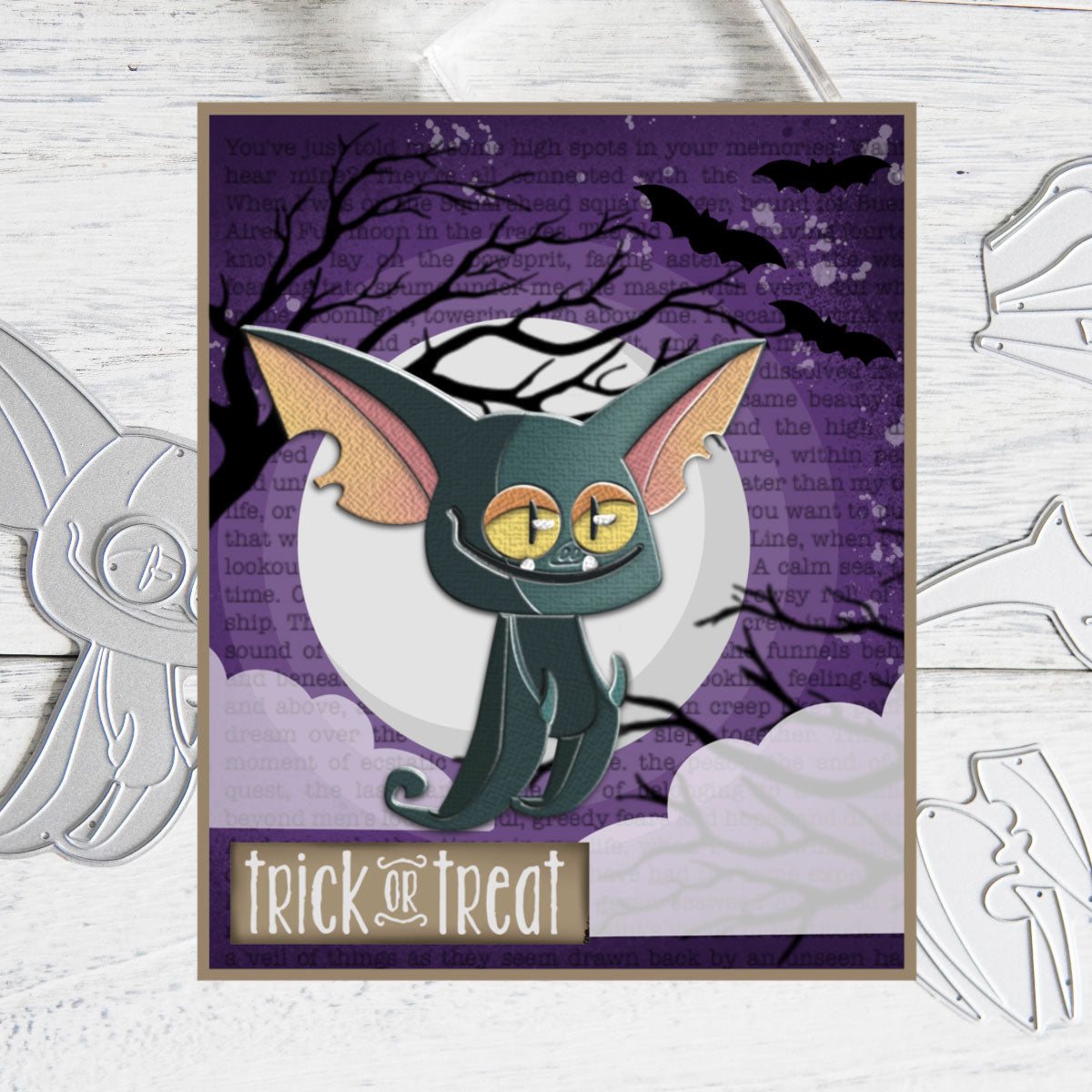 Cute Cartoon Halloween Bat Cutting Dies Set YX794