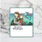 Lovely Animals Kids And Great Friendship Clear Stamp YX554-S
