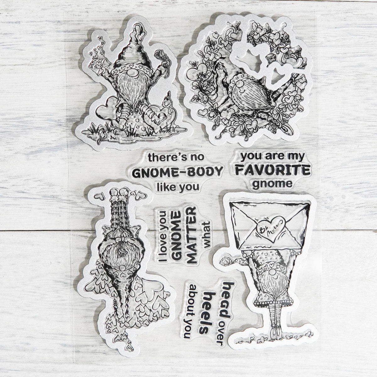 Cute Love Gnome And Hearts Cutting Dies Set For Valentine's Day YX900-D