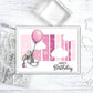 Adorable Mouse And Cupcake Happy Birthday Cutting Dies And Stamp Set YX584-S+D
