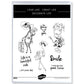 Cute Funny Animal Lady Cutting Dies And Stamp Set YX581-S+D
