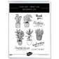 Green Potted Plants Garden Cactus Cutting Dies And Stamp Set YX536-S+D