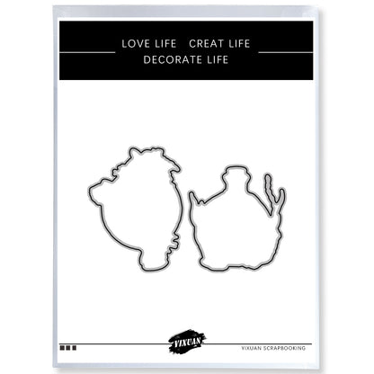 Little Fish Marine Eco Bottle Cutting Dies And Stamp Set YX585-S+D